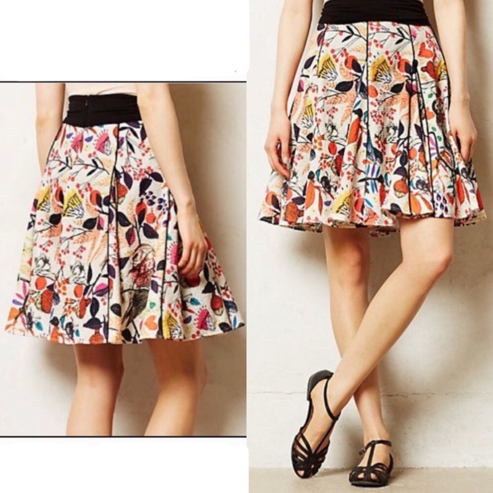 Anthropologie Eva Franco songbird skirt size 12